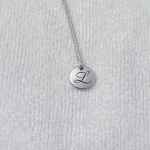 Tiffany&Co Notes Alphabet Disc Charm Pendant